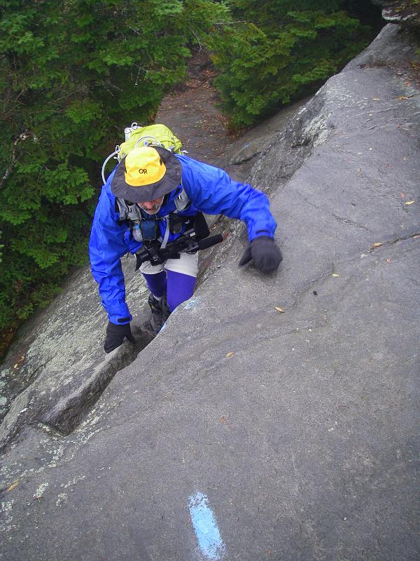 IMGP5117 Mansfield 01.JPG - As all our hikes so far, some scrambling was required - Photo by Rickey Shortt